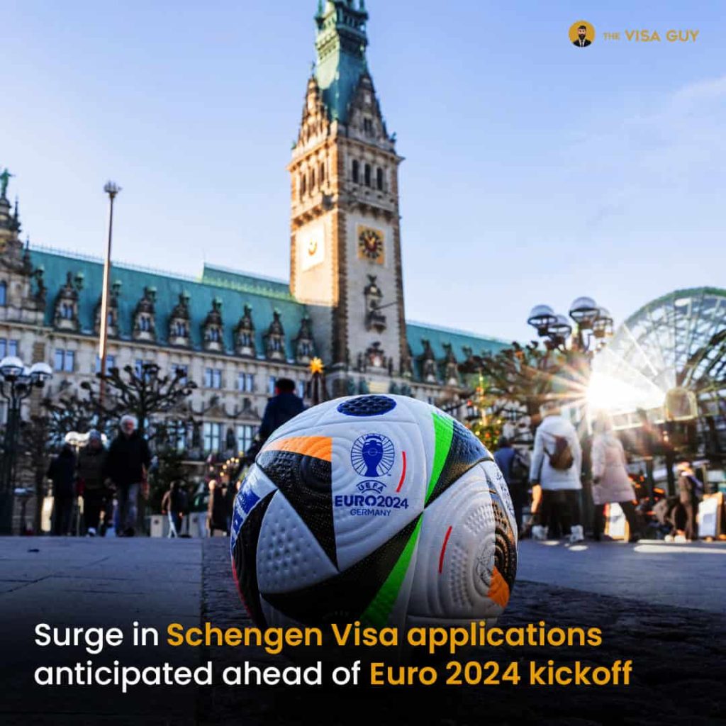 Surge in Schengen Visa Applications Anticipated Ahead of Euro 2024 Kick off